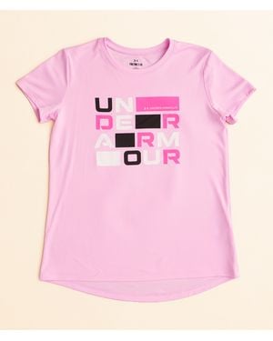 Under Armour Girls - Ua Tech Block T-shirt - Pink