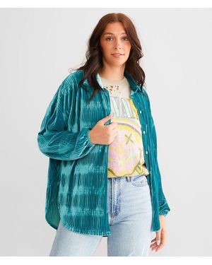Daytrip Velvet Shirt - Blue