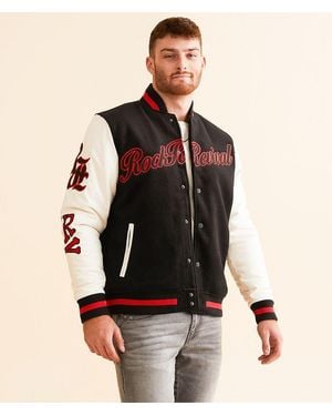Rock Revival Varsity Jacket - Black