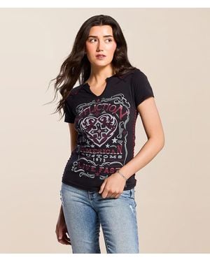 Affliction Leona T-Shirt - Blue