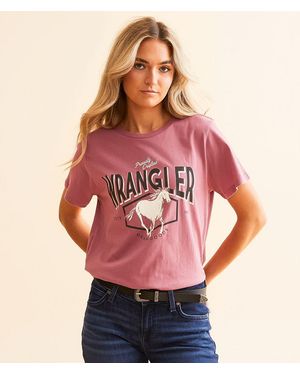 Wrangler Denim Horse T-Shirt - Red