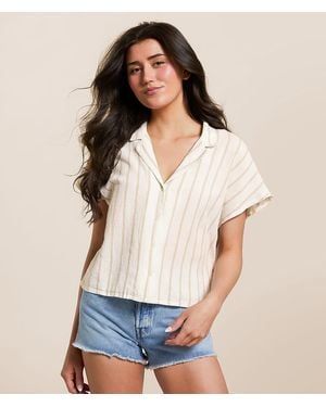 Z Supply Parallel Cropped Blouse - White