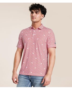 Waggle Solo Cup Performance Polo - Pink
