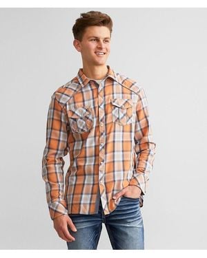 BKE Plaid Athletic Shirt - Red
