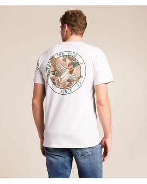 Burlebo Camo Mallard Duck T-Shirt - White