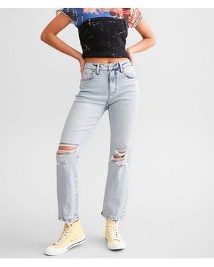 Willow & Root The Cropped Rise Up Jean - Blue