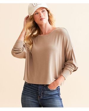 Z Supply Active Clarie Ribbed Knit Top - Blue