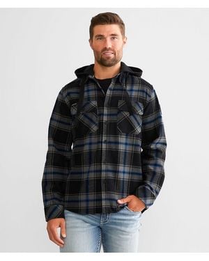 Howitzer Ypres Hooded Flannel Shirt - Black