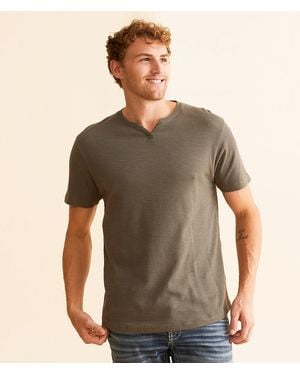 BKE Slub Knit T-Shirt - Brown