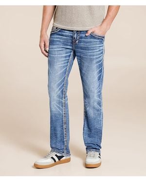 Rock Revival Lesath Straight Stretch Jean - Blue