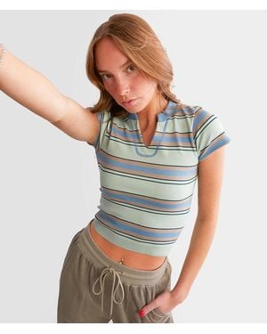 FITZ + EDDI Seamless Cropped Top - Blue