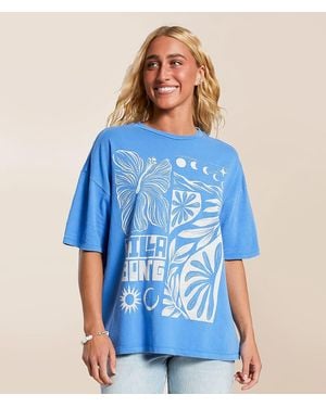 Billabong Summer Nights Oversized T-Shirt - Blue