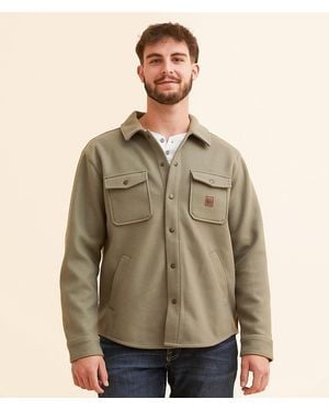 Brixton Durham Felt Stretch Shacket - Brown