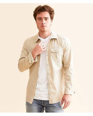 BKE Neutral Tailored Shirt - Natural