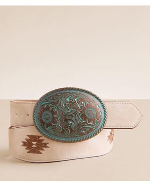 BKE Western Embroidered Wave Belt - Multicolor