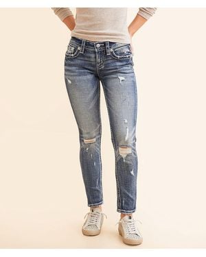Miss Me Low Rise Ankle Skinny Stretch Jean - Blue