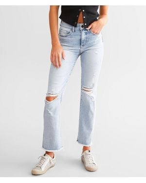 BKE Billie Cropped Straight Stretch Jean - Blue