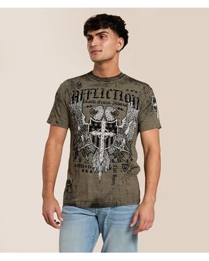 Affliction Iron Thunder T-Shirt - Brown