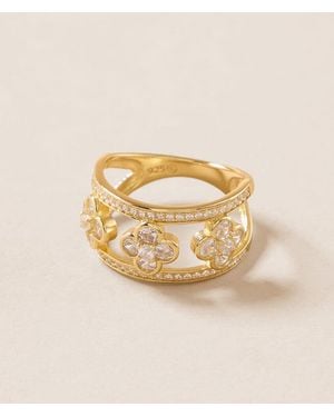 Sahira Jewelry Design Mia Clover Ring - Metallic