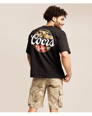Changes Coors Banquet Skull Rope Mountain T-Shirt - Black