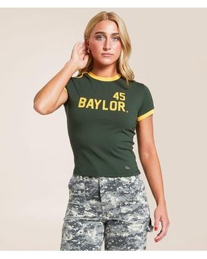 Hype and Vice Baylor Bears Baby Cropped T-Shirt - Green