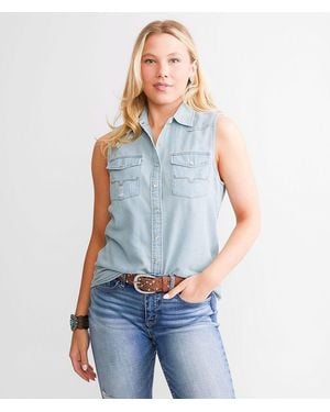 Kimes Ranch Lorena Denim Tank Top - Blue