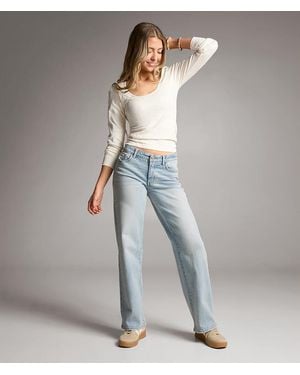 BKE Payton Wide Leg Stretch Jean - Gray