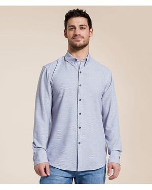 J.B. Holt Diamond Athletic Stretch Shirt - Blue