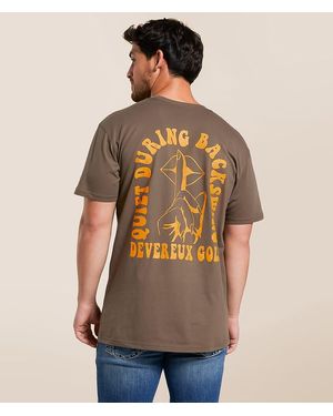Devereux Golf Quiet On The Backswing T-Shirt - Brown