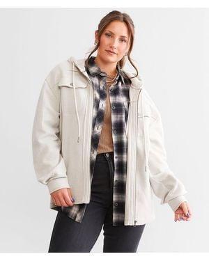 BKE Reverse Fleece Hoodie - Natural