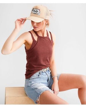Gilded Intent High Neck Layered Tank Top
