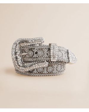 BKE Super Glitz Leather Belt - Metallic