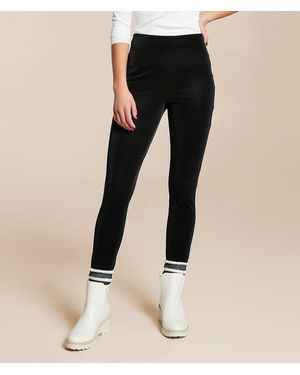 Buckle Black Pull-On Legging - Black