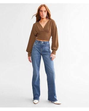 Willow & Root The Wide Leg Jean - Blue