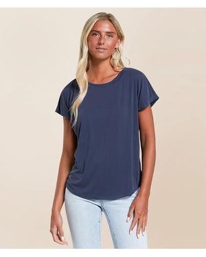 Daytrip Ribbed Dolman Top - Blue