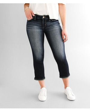 Daytrip Virgo Cuffed Stretch Capri Jean - Blue