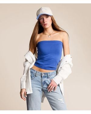 FITZ + EDDI Knit Tube Top - Blue