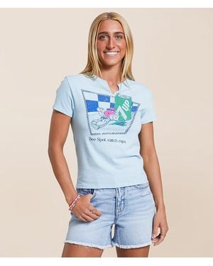 Bioworld 7 Up Catch Rays T-Shirt - Blue