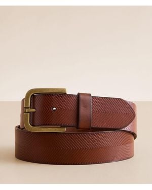 BKE Tyler Leather Belt - Brown