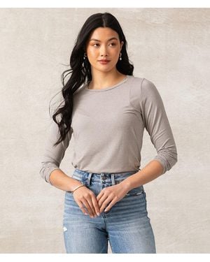 Buckle Black Sutton Striped Top - Gray