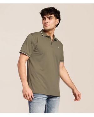 Ariat Logo Fitted Tek Polo - Green