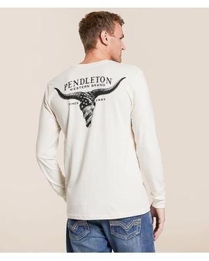 Pendleton American Skull T-Shirt - Natural