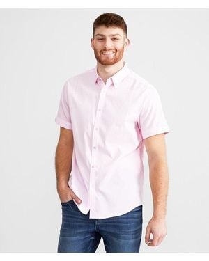 J.B. Holt Tonal Checkered Standard Stretch Shirt - White