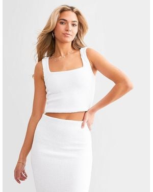 Z Supply Andez Cropped Tank Top - White