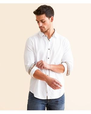 J.B. Holt Textured Stretch Shirt - White