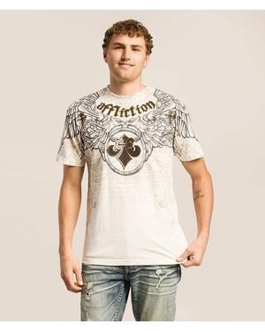Affliction Stone Wings T-Shirt - Natural