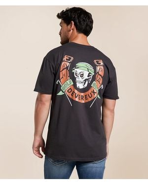 Devereux Golf Skull & Horseshoes T-Shirt - Black