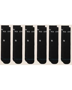 Stance 6 Pack Origin Socks - Black