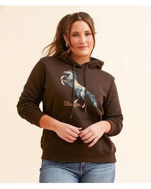 Wrangler Horse Hooded Sweatshirt - Brown