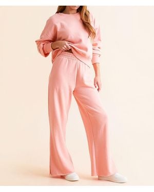 Risen Knit Sweatpant - Pink